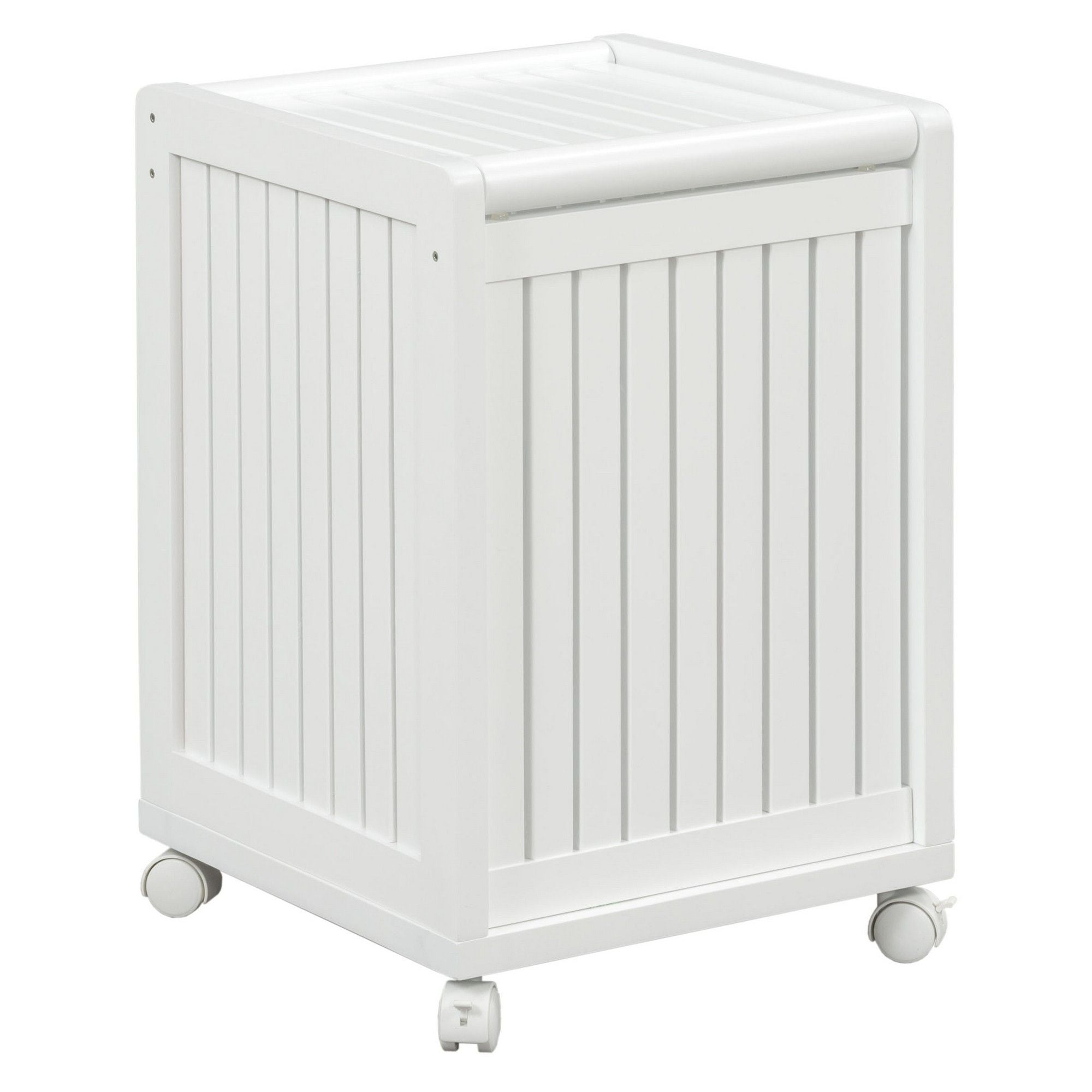 Commercial Large Rolling Canvas Bin Laundry Hamper on Wheels, White, Large  - Fred Meyer