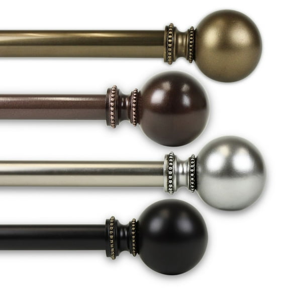 249" Gold Adjustable Double Corner Window Curtain Rod