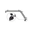 thumbnail image 1 of Contemporary Home Living 251" Black Contemporary Double Corner Window Curtain Rod, 1 of 2