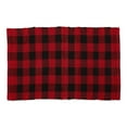 thumbnail image 1 of Contemporary Home Living 26" x 40" Buffalo Checkered Cotton Area Throw Rug - Red and Black, 1 of 2
