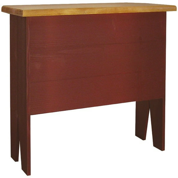 Contemporary Home Living 3' Distressed Burgundy Red Modern Storage Bench