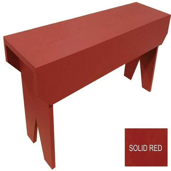 Contemporary Home Living 3' Burgundy Red Modern Style Simple Bench