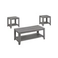 thumbnail image 1 of Contemporary Home Living 3-Piece Fossil Gray Contemporary Table Set 42", 1 of 4