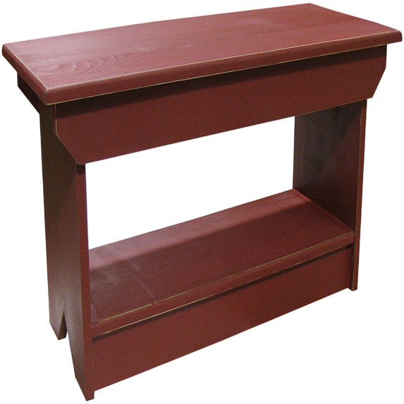 Contemporary Home Living 3' Burgundy Red Modern Style Coffee Table Bench