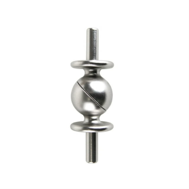 Contemporary Home Living 3" Silver Solid Window Curtain Rod Connector