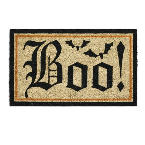 Contemporary Home Living 30" Durable and Non-Slip Doormat with "Gothic Boo" Design