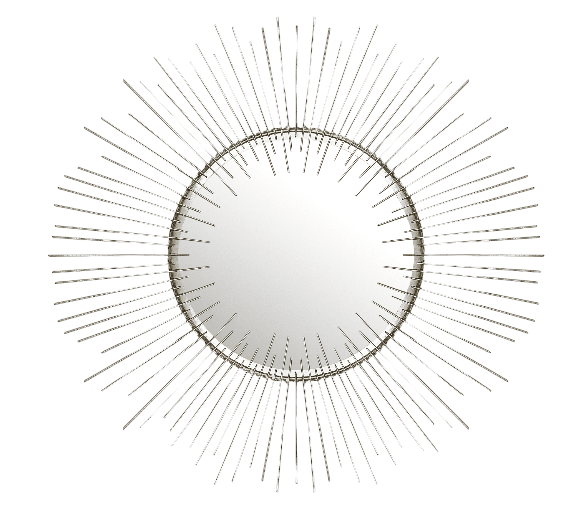 Contemporary Home Living 30" Modern Sunburst Shaped Decorative Wall
