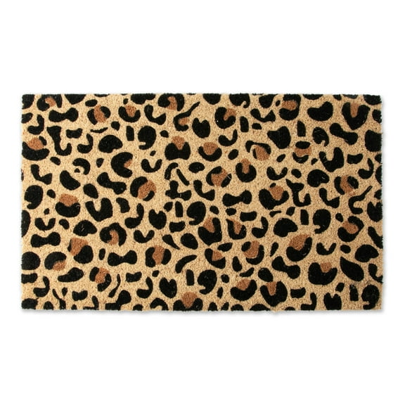 Contemporary Home Living Leopard Printed Rectangular Doormat - 18" x 30"