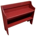 thumbnail image 1 of Contemporary Home Living 36" Cherry Red Contemporary Style Bench and Shoe Storage, 1 of 2