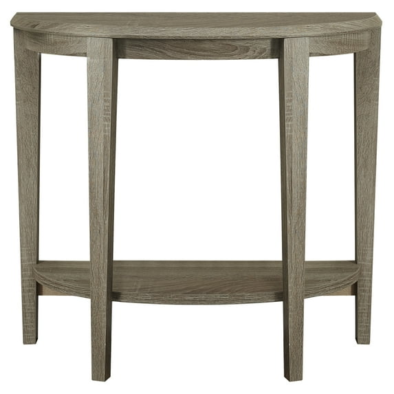 Contemporary Home Living 36" Taupe Brown Accent Table with Sturdy Tapered Legs