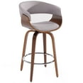 thumbnail image 1 of Contemporary Home Living 37.5" Gray and Brown Contemporary Swivel Counter Stool, 1 of 4