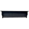 thumbnail image 1 of 4' Distressed Black Rectangular Storage Shelf with Pegs, 1 of 2