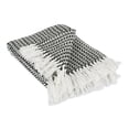 thumbnail image 1 of 4' x 5' Black and White Rectangular Home Essentials Woven Throw, 1 of 7