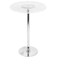 thumbnail image 1 of Contemporary Home Living 41” Multicolored Round Spyra Contemporary Light Up Adjustable Bar Table, 1 of 6