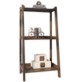 thumbnail image 1 of 42.25" Espresso Brown Contemporary 3-Tier Shelf Ladder Bookcase, 1 of 7