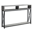 thumbnail image 1 of Contemporary Home Living 47.25" Gray and Black Contemporary Rectangular Console Table, 1 of 4