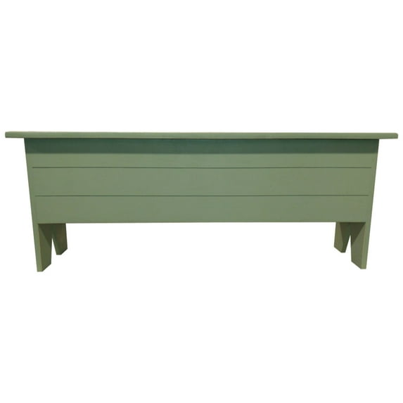 Contemporary Home Living 48" Distressed Green Unique Rectangular Comfortable Storage Bench