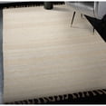 thumbnail image 1 of Contemporary Home Living 5.25' x 7.5' Hand-Woven Reversible Rectangular Area Throw Rug - Cream, 1 of 8
