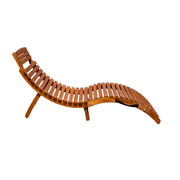 Curved Folding Chaise Lounger
