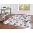 thumbnail image 1 of Contemporary Home Living 5' x 7' Geometric Patchwork Diamond Rectangular Area Throw Rug - Gray and, 1 of 7