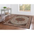 thumbnail image 1 of Contemporary Home Living 5' x 7' Medallion Floral Rectangular Area Throw Rug - Cream and Copper, 1 of 8