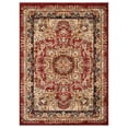 thumbnail image 1 of Contemporary Home Living 5' x 7' Red and Black Oriental Rectangular Area Throw Rug, 1 of 8