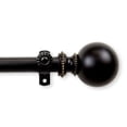 thumbnail image 1 of Contemporary Home Living 54" Black Solid Contemporary Lex Single Curtain Rod, 1 of 2