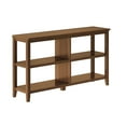 thumbnail image 1 of Contemporary Home Living 54" Walnut Brown Solid 2-Tier Low Horizontal Bookcase, 1 of 4
