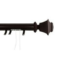 thumbnail image 1 of Contemporary Home Living 56.5" Cocoa Brown Decorative Adjustable Traverse Rod with Sliders, 1 of 2