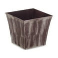 thumbnail image 1 of Contemporary Home Living 6.5" Brown and Ivory Square Tapered Planter, 1 of 3