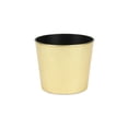 thumbnail image 1 of Contemporary Home Living 6" Gold and Black Tapered Round Planter, 1 of 3