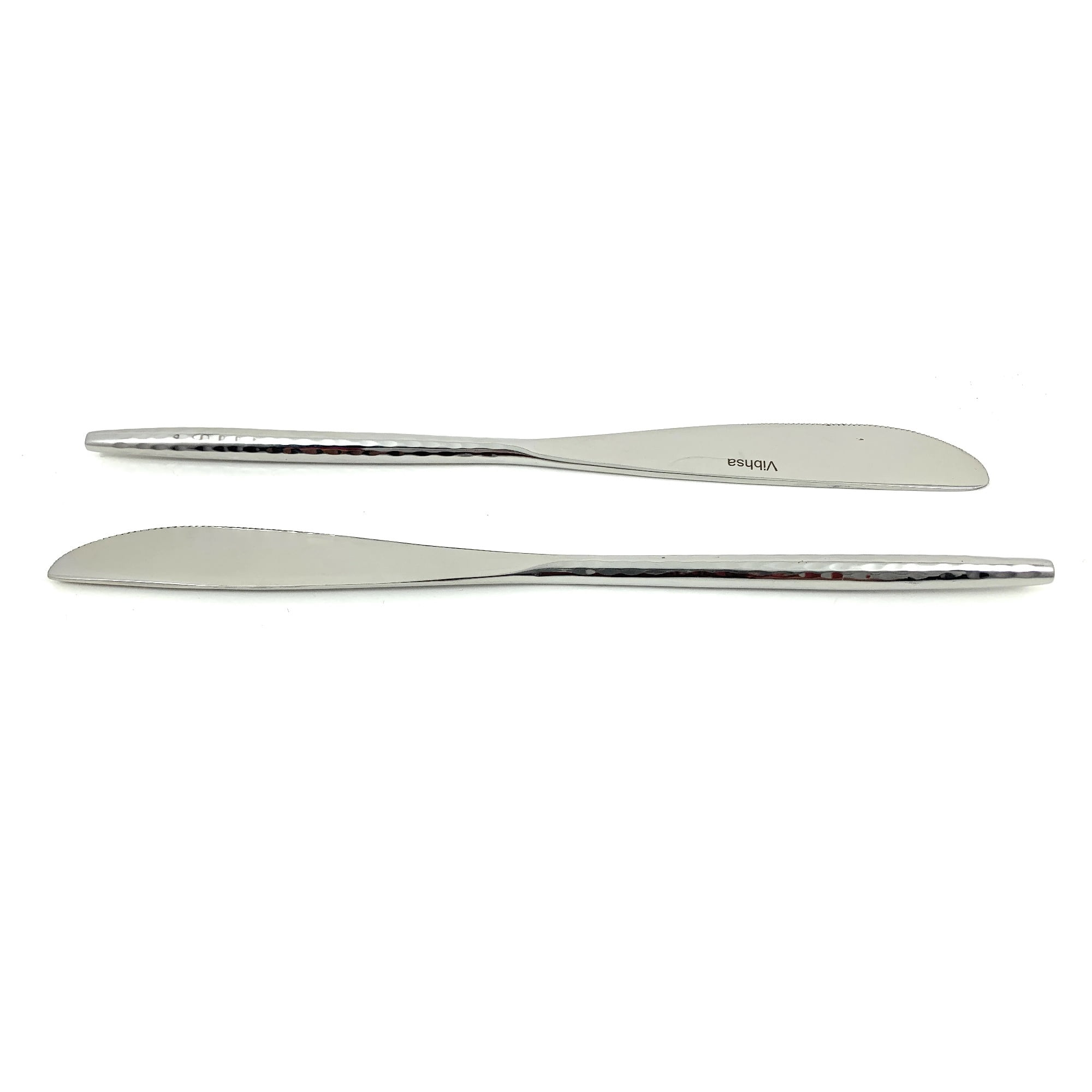 Contemporary Home Living Stainless Steel Dinner Knives Flatware Set - Silver - 6pc