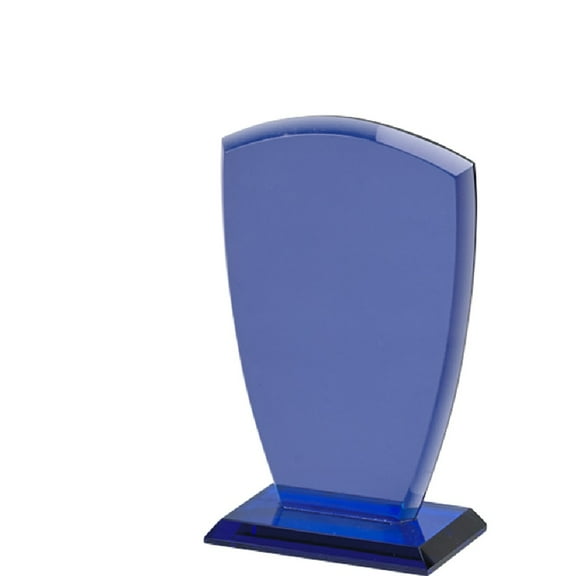 Contemporary Home Living 7.5" Cobalt Blue Elegant Medium Shield Smoked Trophy