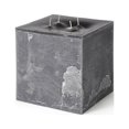 thumbnail image 1 of Contemporary Home Living 7.75" Anthracite Square 4-Wick Pillar Candle, 1 of 2