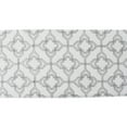 thumbnail image 1 of Contemporary Home Living 70" Gray and White Moroccan Style Embroidered Table Runner, 1 of 2