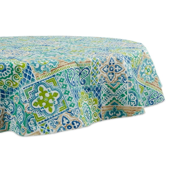70" Spanish Tile Vinyl Tablecloth
