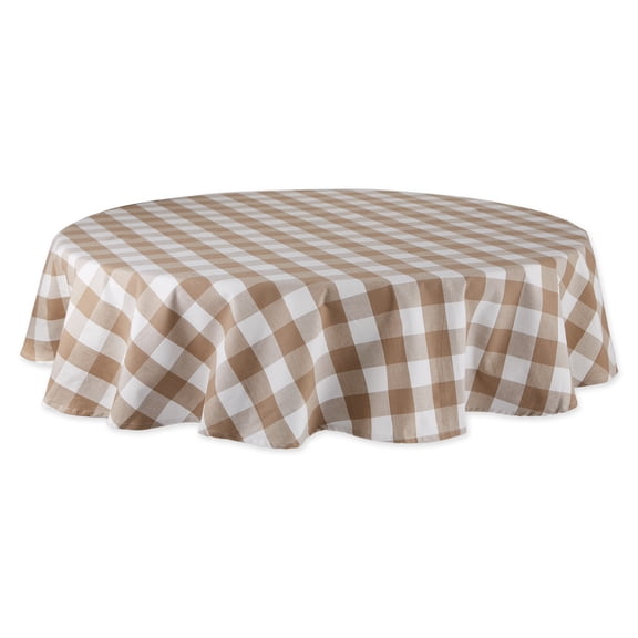Stone Buffalo Check Tablecloth 70 Round