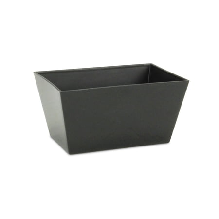 Contemporary Home Living 8.25" Black Tapered Rectangular Planter