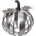 thumbnail image 1 of Contemporary Home Living 8.5" Large Bronze Metal Pumpkin, 1 of 1