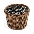 thumbnail image 1 of Contemporary Home Living Willow Dark Smoke Lined Design Planter - 6" - Brown, 1 of 1