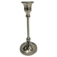 thumbnail image 1 of Contemporary Home Living 8" Silver Tone Small Candlestick Taper Candle Holder, 1 of 2