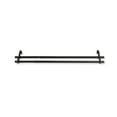 thumbnail image 1 of Contemporary Home Living 84" Black Solid Contemporary Double Curtain Rod, 1 of 2