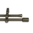 thumbnail image 1 of Contemporary Home Living 87" Antique Gold Contemporary Double Curtain Rod, 1 of 2