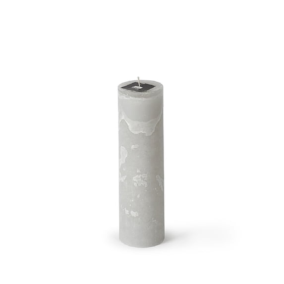 Contemporary Home Living 9.75" Linen Small and Handy Decorative Pillar Candle