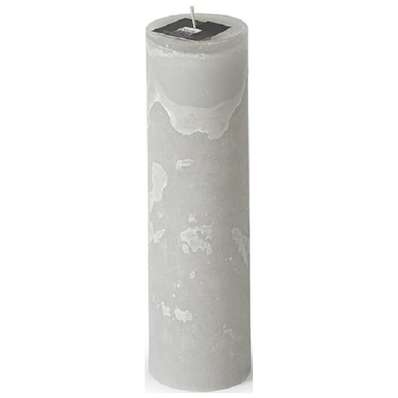 Contemporary Home Living 9.75" Linen Small and Handy Decorative Pillar Candle