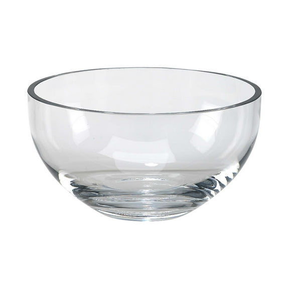 Contemporary Home Living 9.75" Optic Crystal Lead-Free Simon Salad Bowl