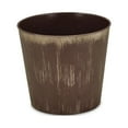thumbnail image 1 of Contemporary Home Living 9" Brown and Black Tapered Round Planter, 1 of 3