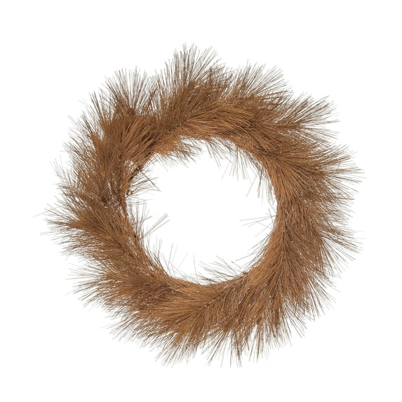 Contemporary Home Living Amber Autumn Grass Harvest Wreath, 20-Inch