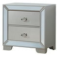 thumbnail image 1 of Contemporary Home Living Croc 2-Drawer Wooden Nightstand - 28" - Gray, 1 of 4