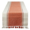 thumbnail image 1 of DII Ribbed Dobby Stripe 13x72" Table Runner, Burnt Orange, 1 of 4